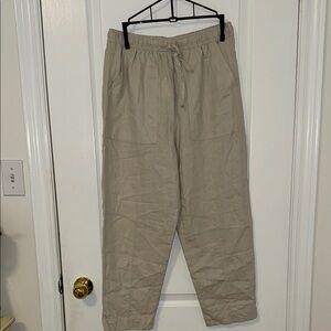 Zara Beige Linen Pants (NWT)
